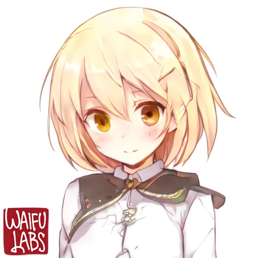 オレンジ色のボブヘアーと瞳が特徴的な女の子のイラスト